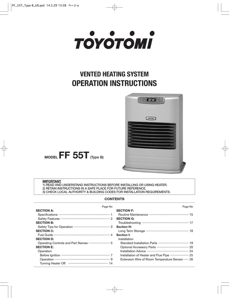 Toyotomi FF-55T Operation instructions
