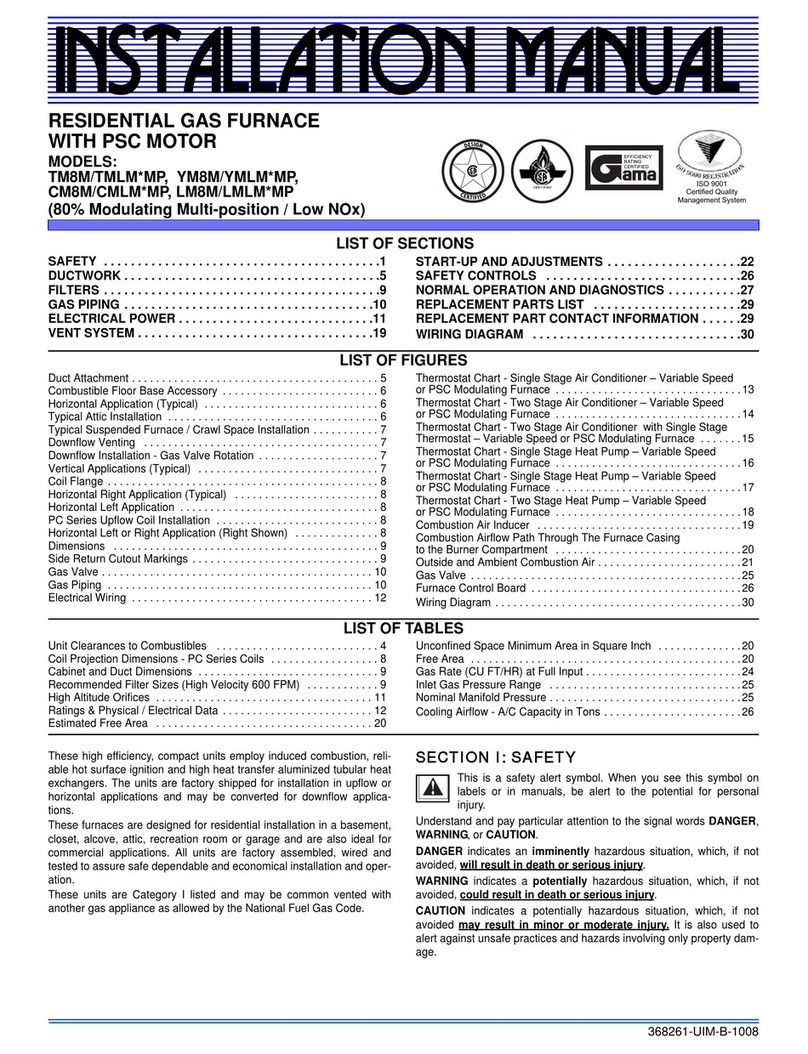 Johnson Controls TM8M/TMLM*MP User manual