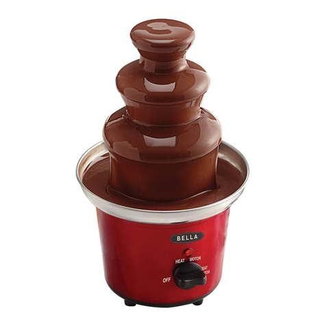 Bella Chocolate Fountain Technical specifications