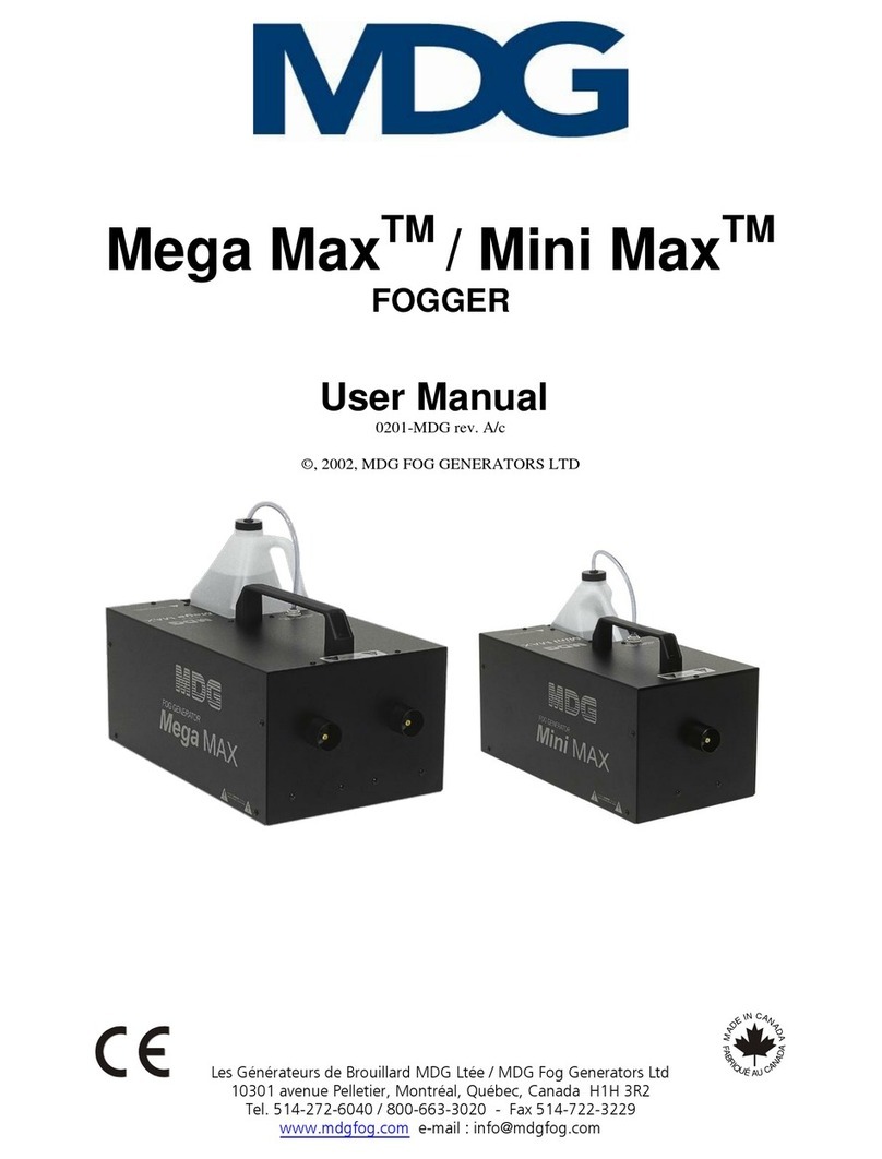 MDG Mega Max User manual