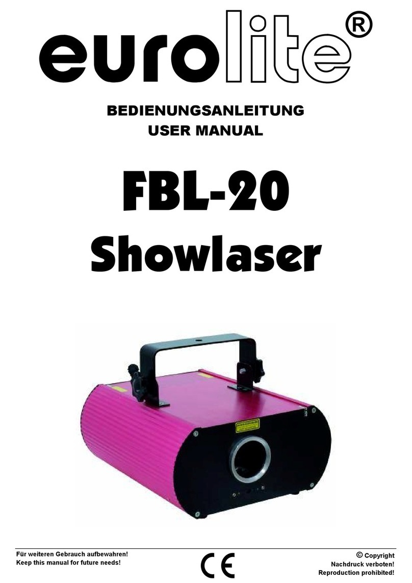 EuroLite Showlaser FBL-20 user manual