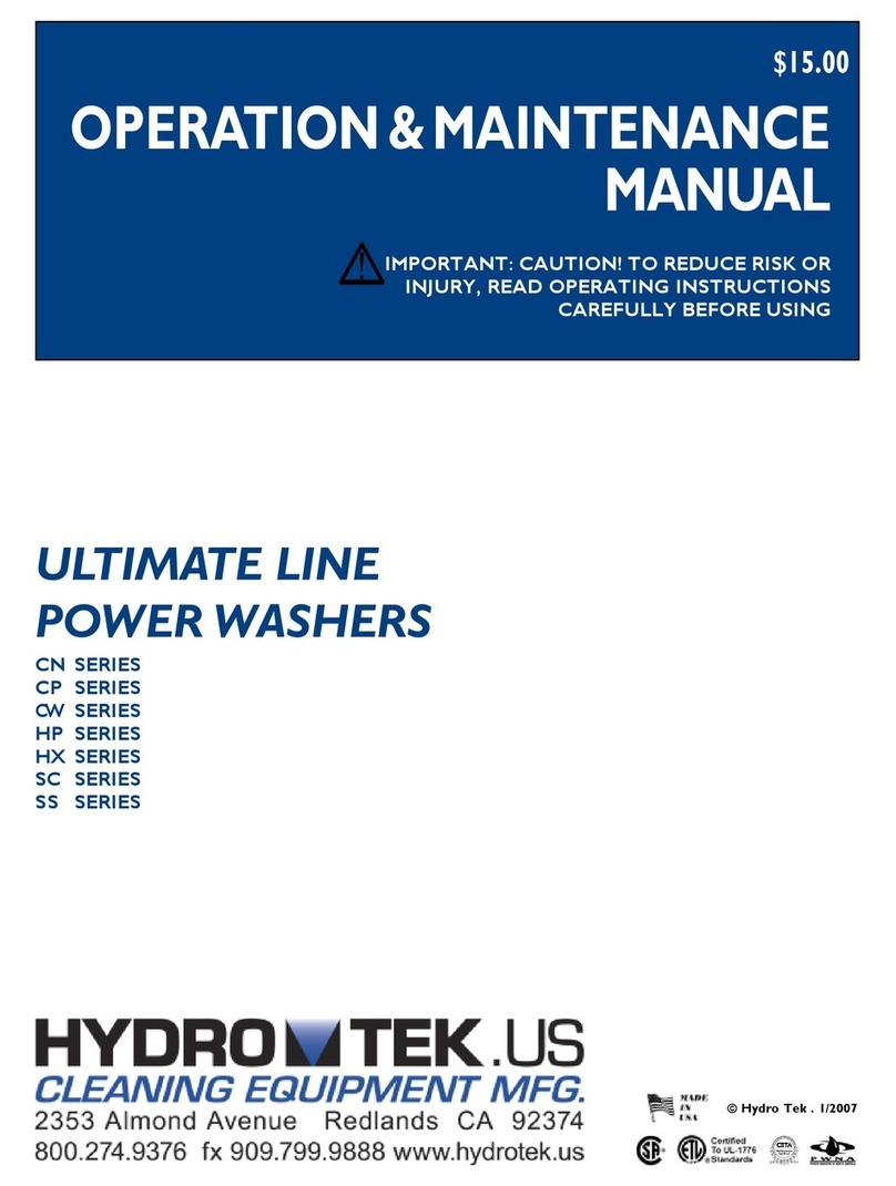 Hydro Tek CN Series Operation & maintenance manual