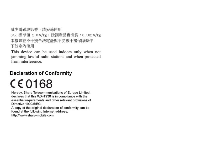 Sharp HSDPA WX-T930 User manual