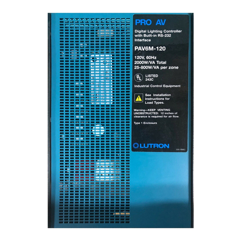 Lutron Electronics PAV6M-120 installation guide