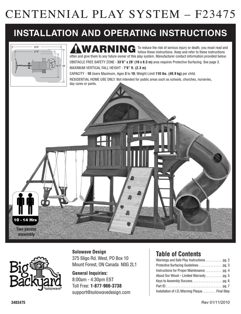 Big Backyard F23475 Installation and operating instructions