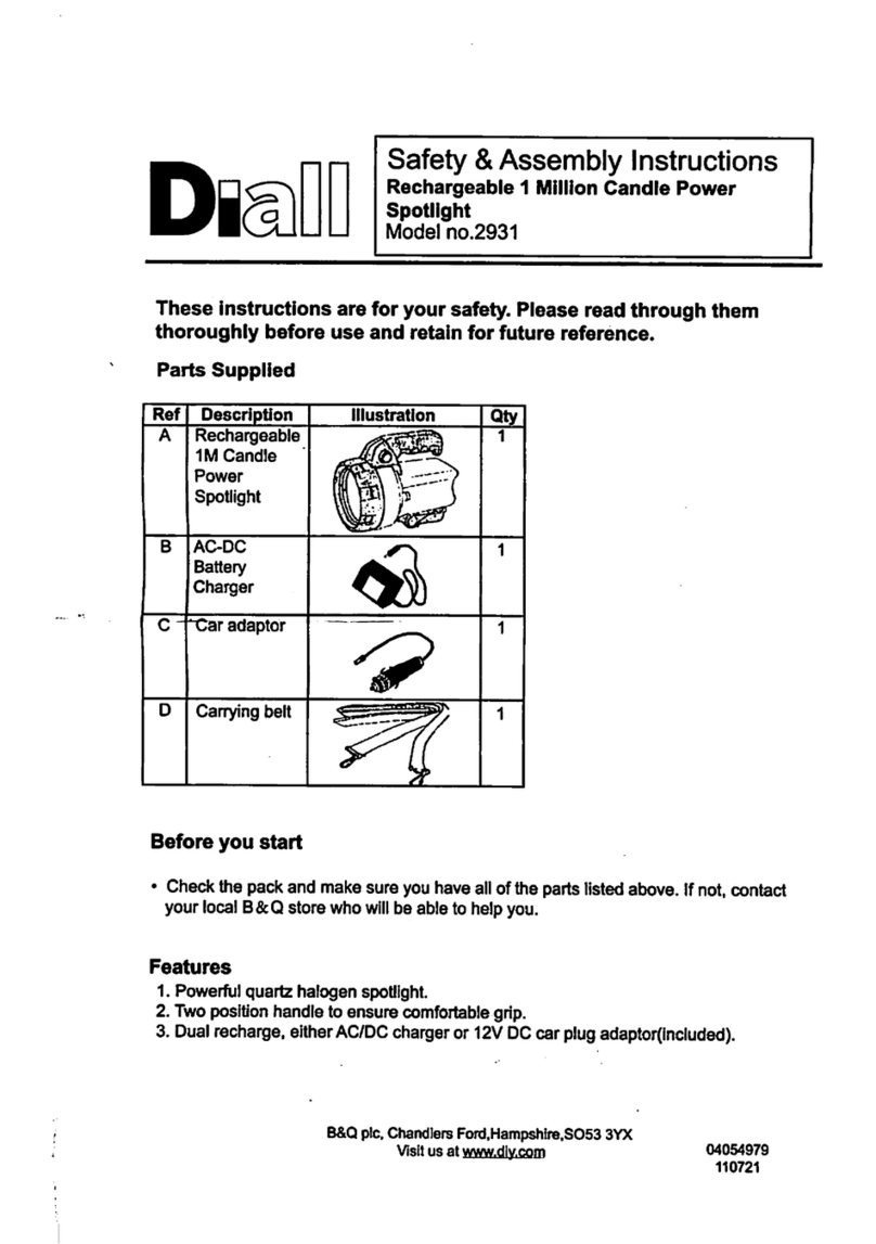 Diall 2931 Quick setup guide