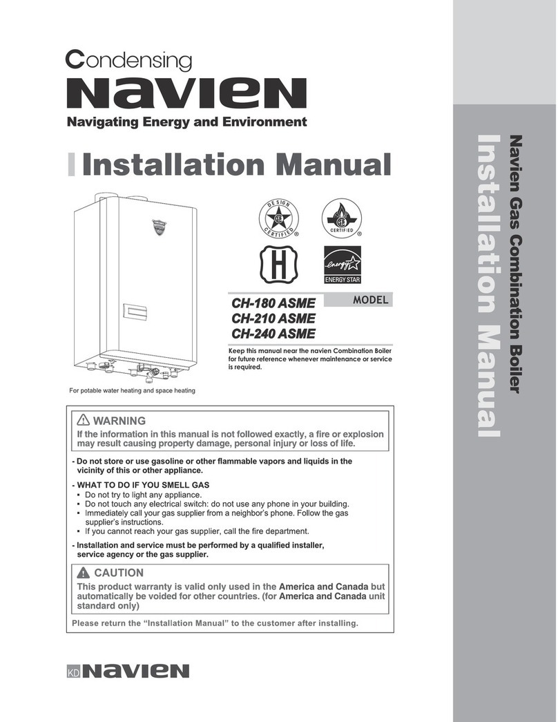 Navien CH-180 User manual
