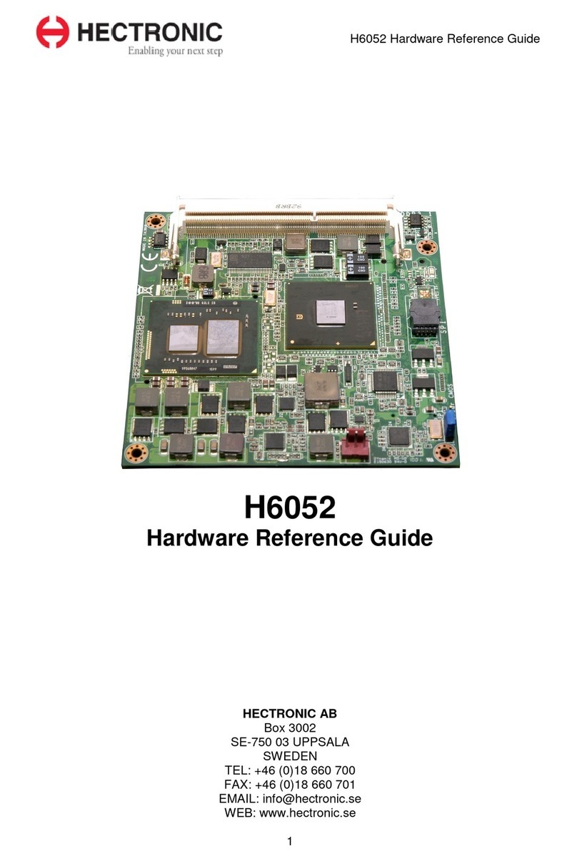 Hectronic H6052 Operating and maintenance manual