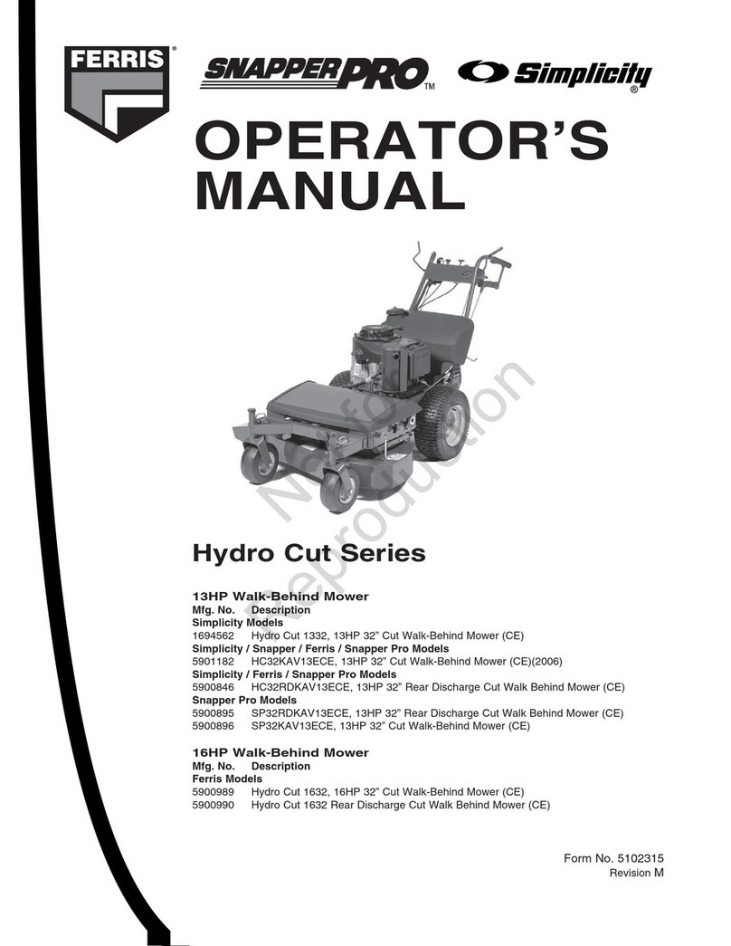 Ferris Hydro Cut Series User manual