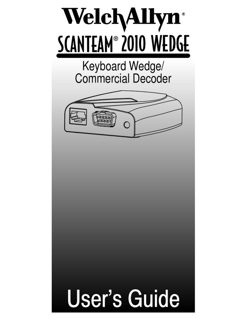 Welch Allyn Scanteam 2010 wedge user guide Welch Allyn Scanteam 2010 wedge user guide