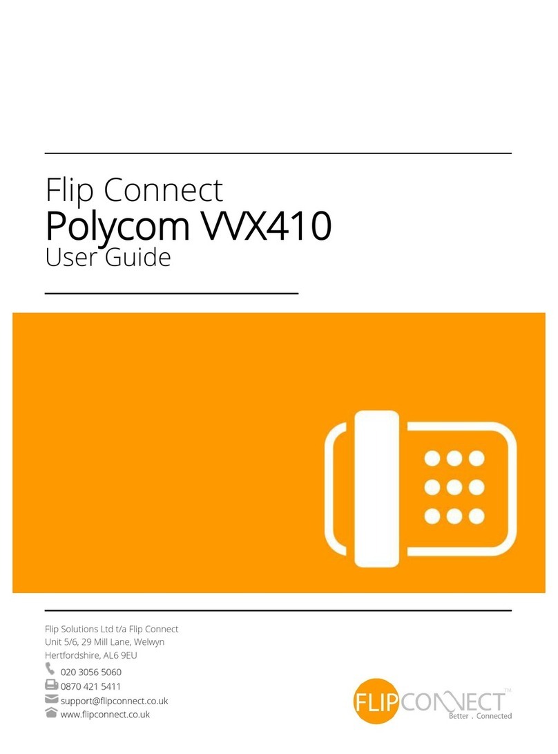 Flip Connect Polycom VVX410 user guide