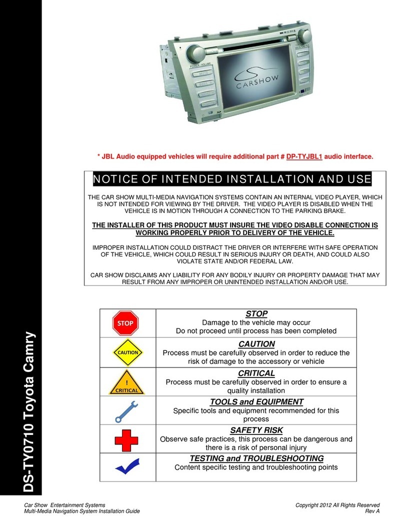 CarShow DS-TY0710 User manual