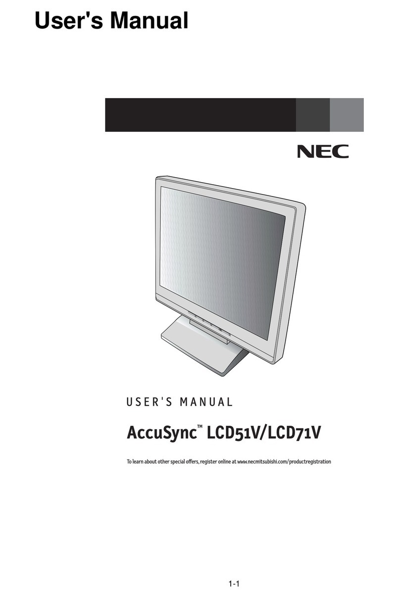 NEC AccuSync LCD51V User manual