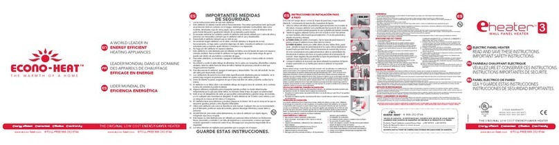 Econo Heat ENERGY EFFICIENT user manual Econo Heat ENERGY EFFICIENT user manual