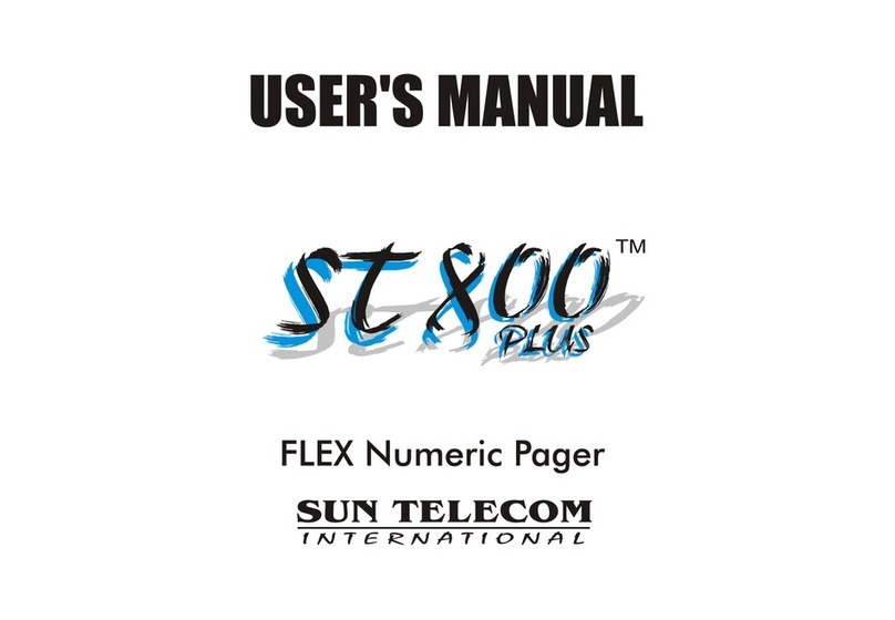 Sun Telecom ST800 User manual Sun Telecom ST800 User manual