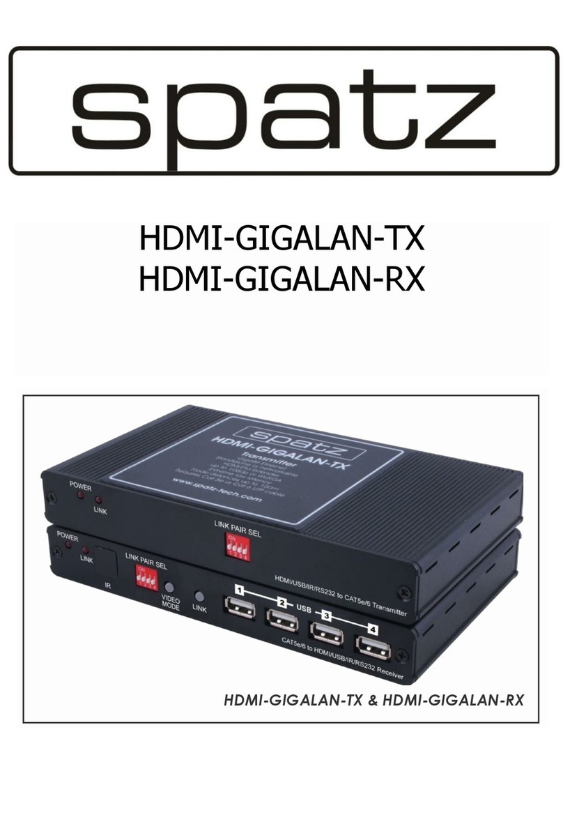Spatz HDMI-GIGALAN-TX user guide
