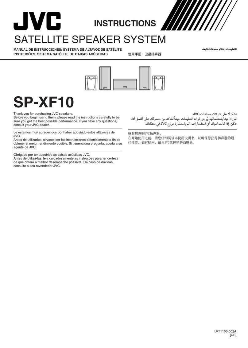 JVC SP-XF10 User manual