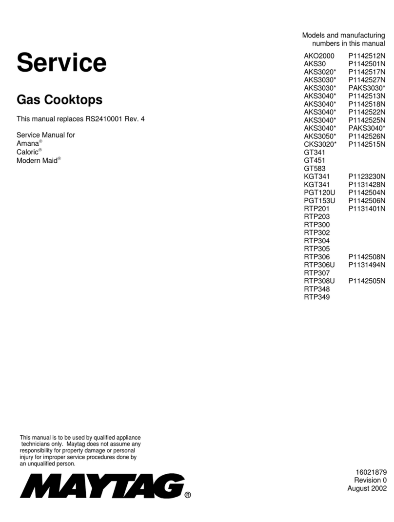 Maytag GT341 User manual