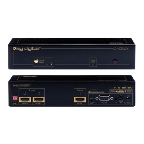 Key Digital KD-HDSW2X1 operating instructions