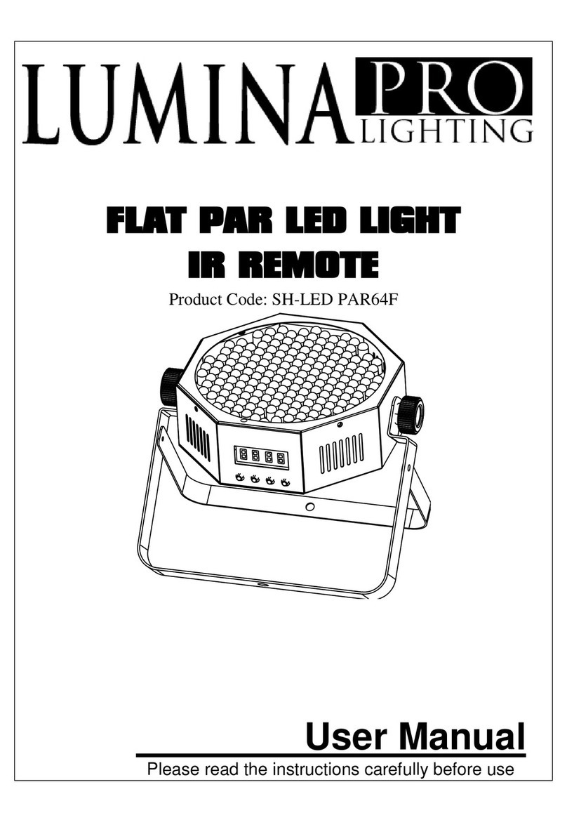 LUMINA PRO Lighting SH-LED PAR64F user manual