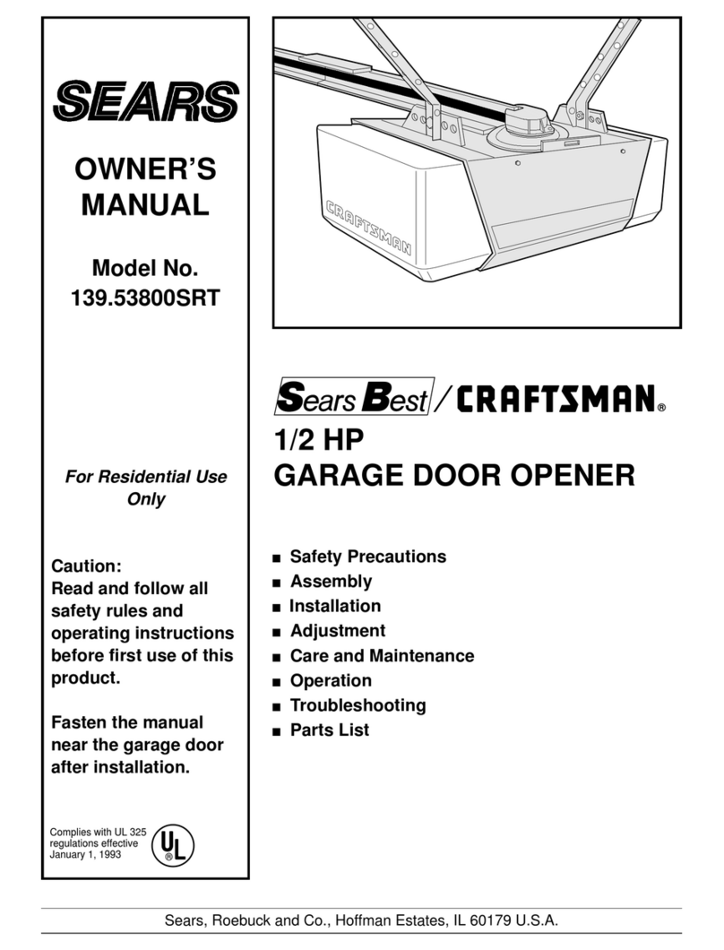 Craftsman 139.53800SRT owner's manual