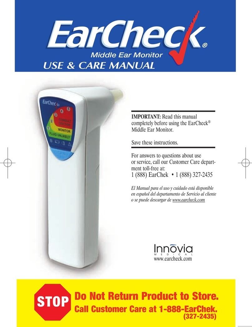 Innovia EarCheck Use & care manual