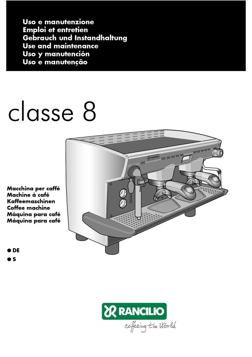 Rancilio Classe 8 S Use and maintenance manual