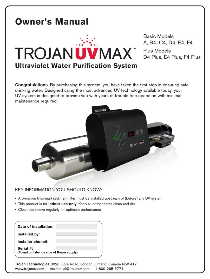 TrojanUVMax A4 User manual