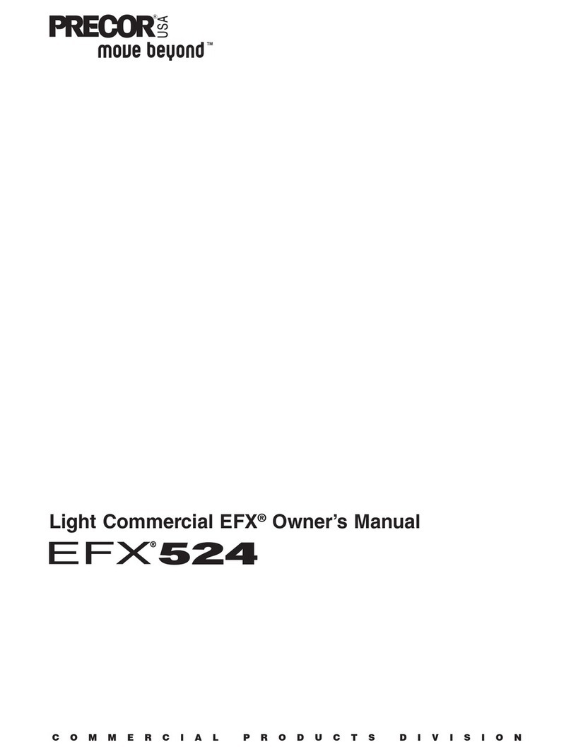 Precor EFX524 User manual