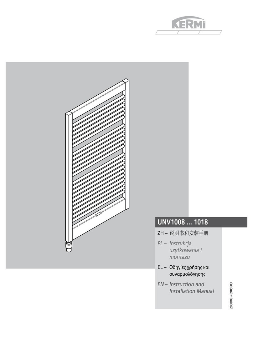 Kermi UNV1008 ... 1018 User manual
