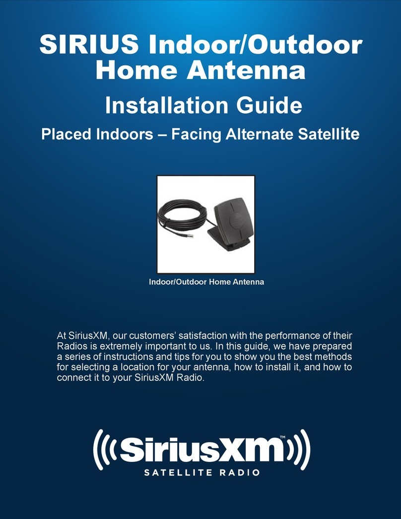 Sirius XM RAdio Outdoor Home Antenna Kit installation guide
