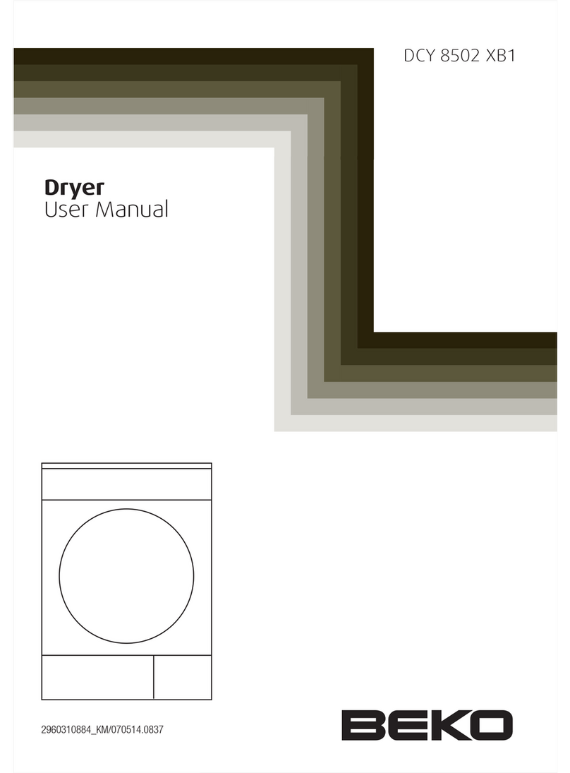 Beko DCY 8502 XB1 User manual