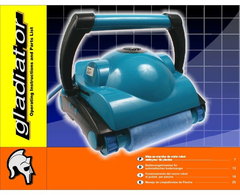 Gladiator Pool Cleaner Operating and parts manual