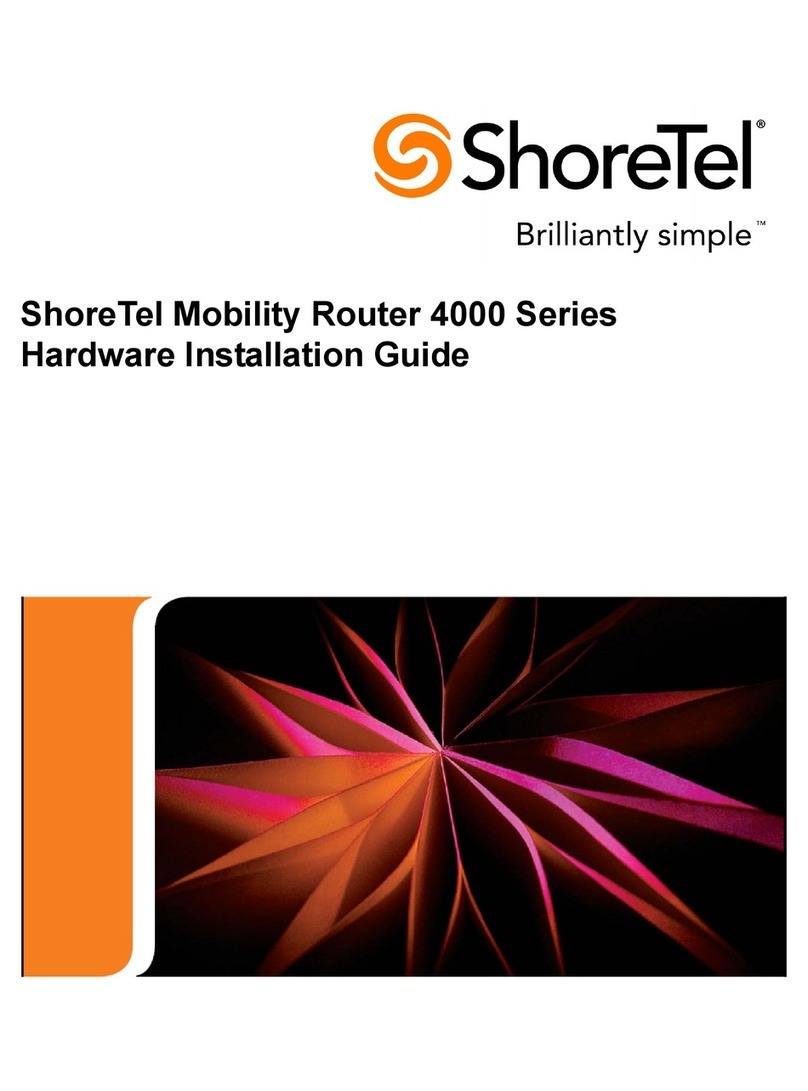 SHORE TEL Mobility Router 4000 Manual