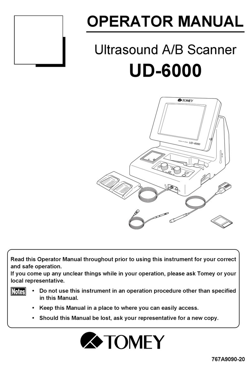 Tomey UD-600 Operator's manual