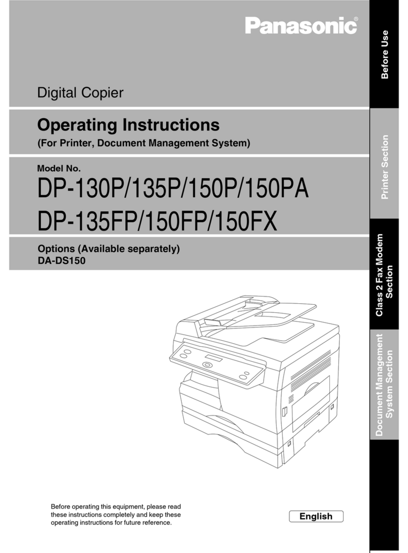 Panasonic DP-130P User manual