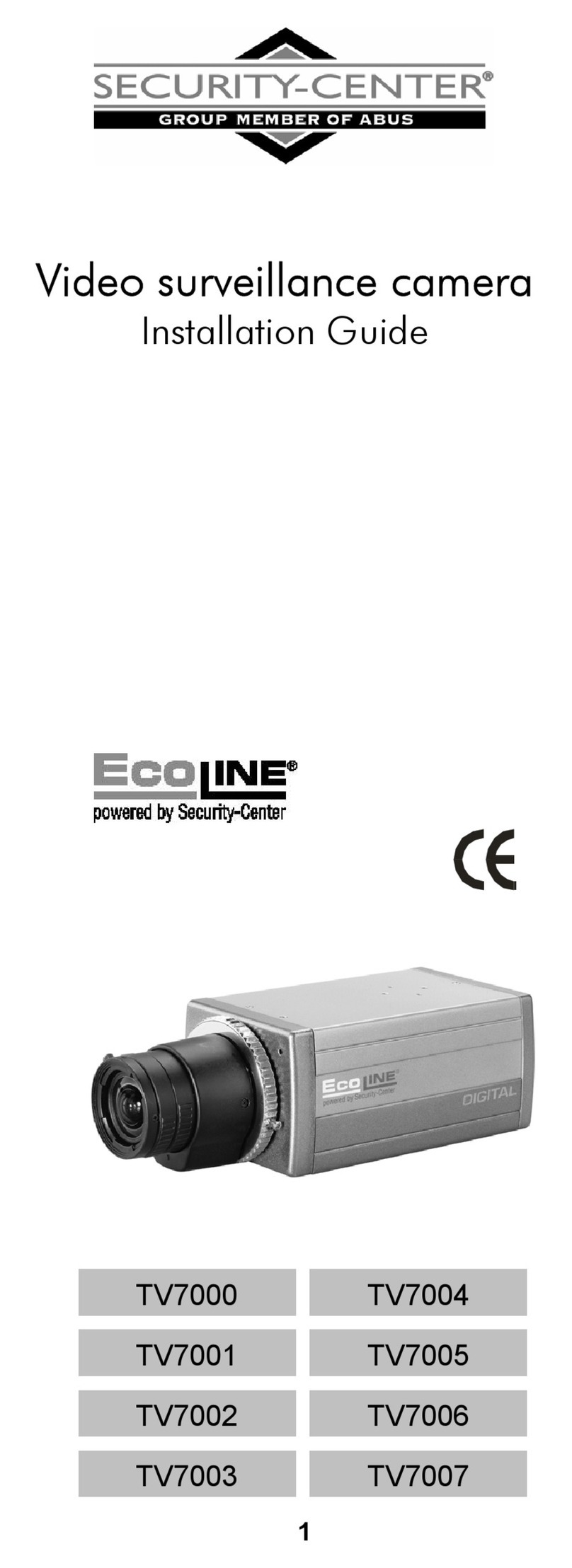 Security-Center TV7000 installation guide