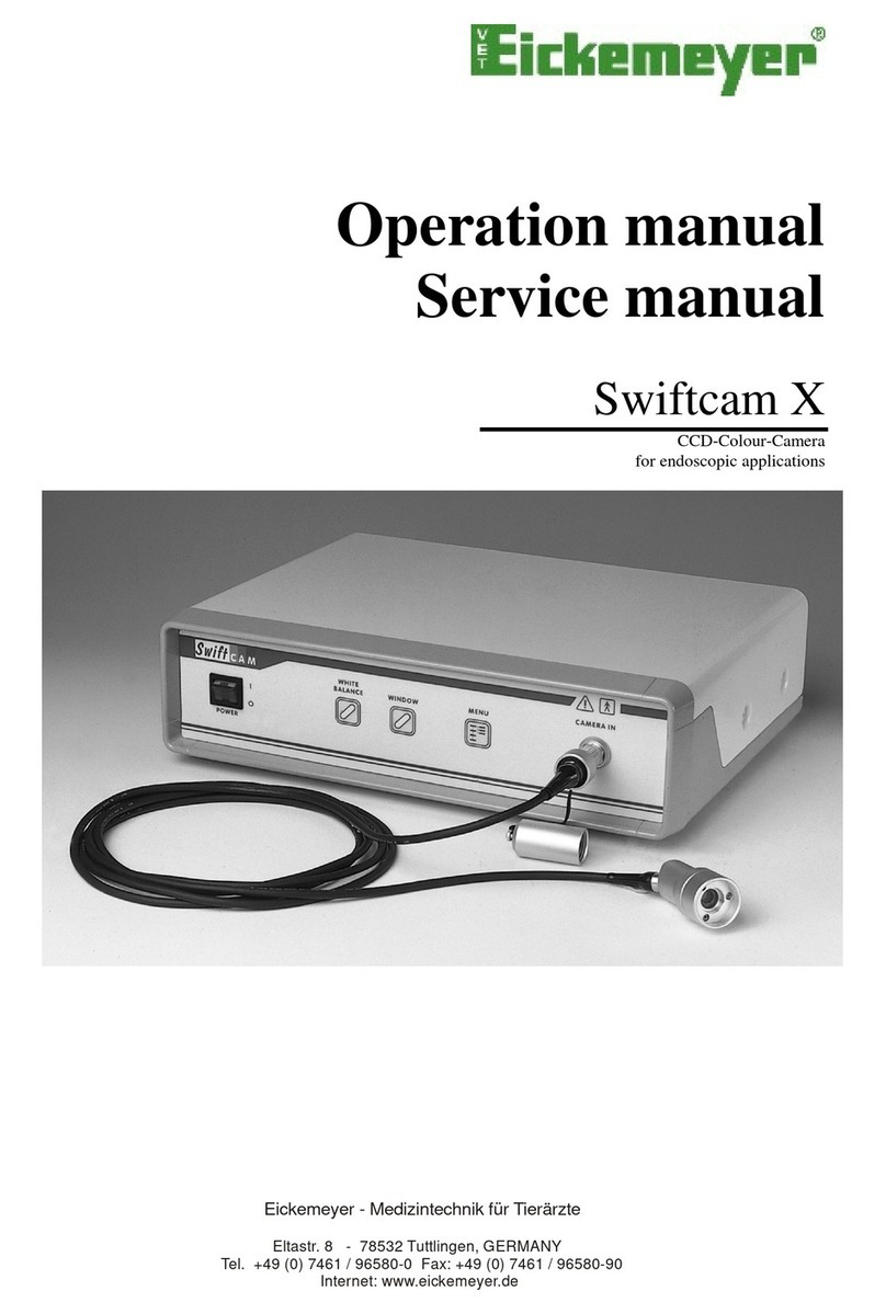 Eickemeyer Swiftcam X Operation manual service manual
