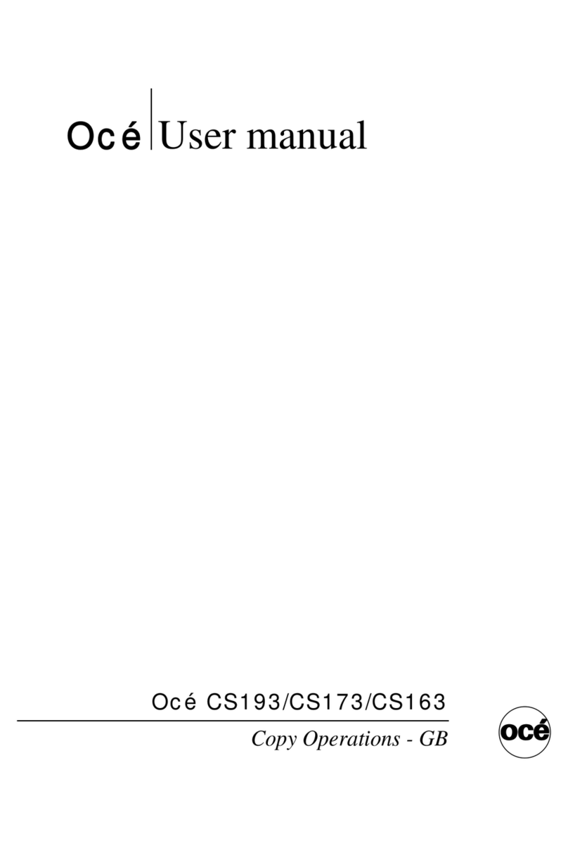 Oce CS193 user manual