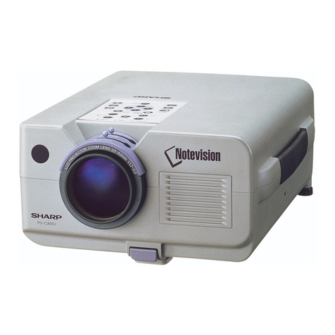 Sharp Notevision PG-C30XU User manual