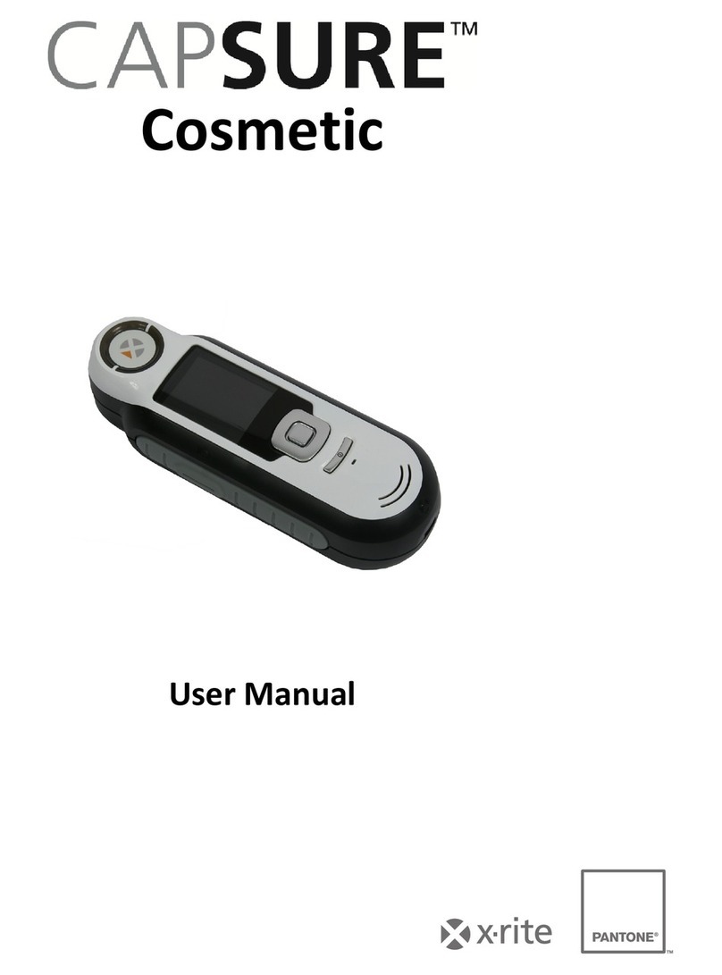 X-Rite CAPSURE Cosmetic user manual