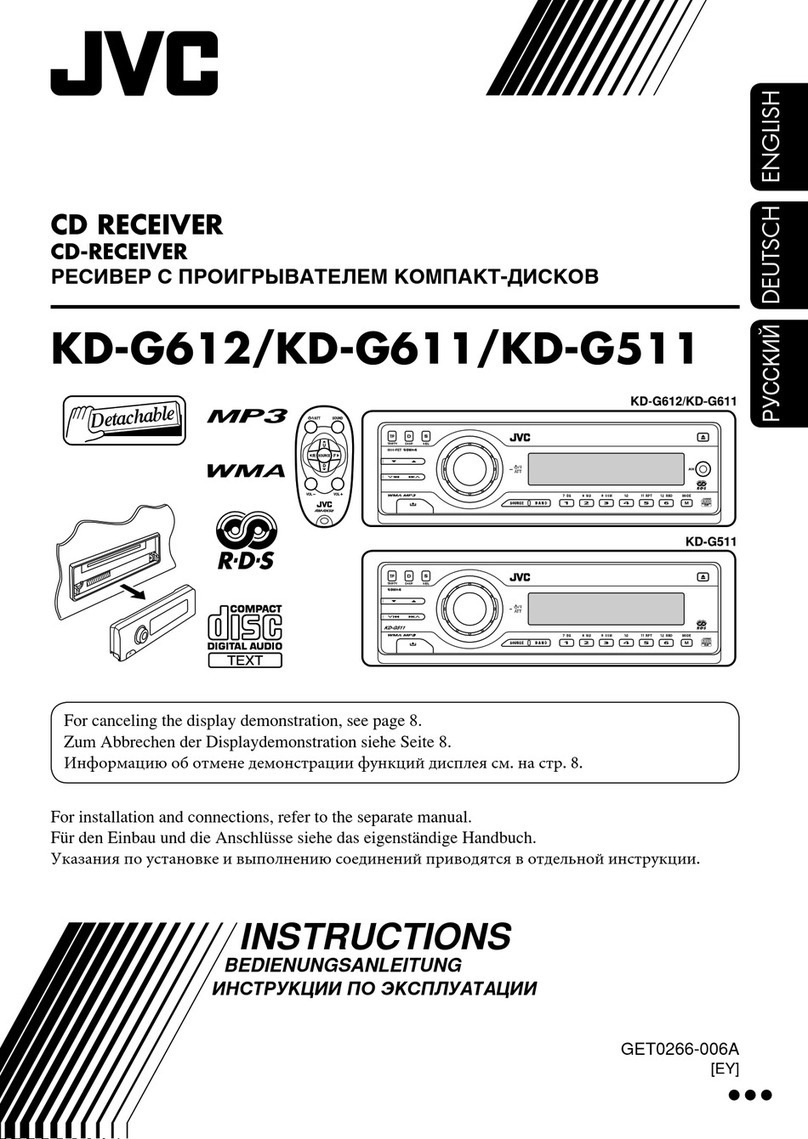 JVC KD-G612 User manual
