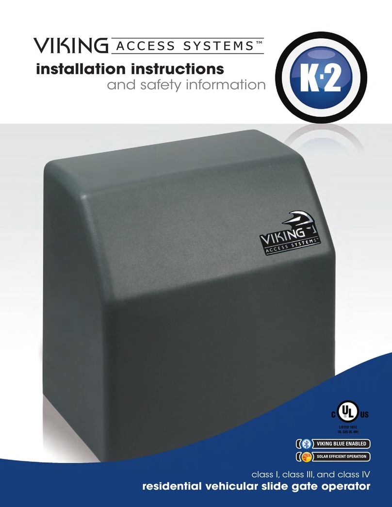 Viking Access Systems K-2 installation instructions