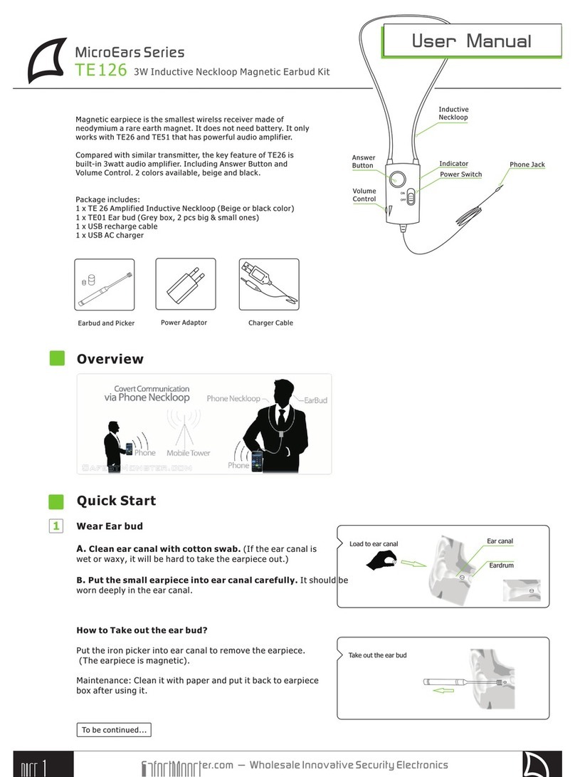 MicSpy TE 126 user manual