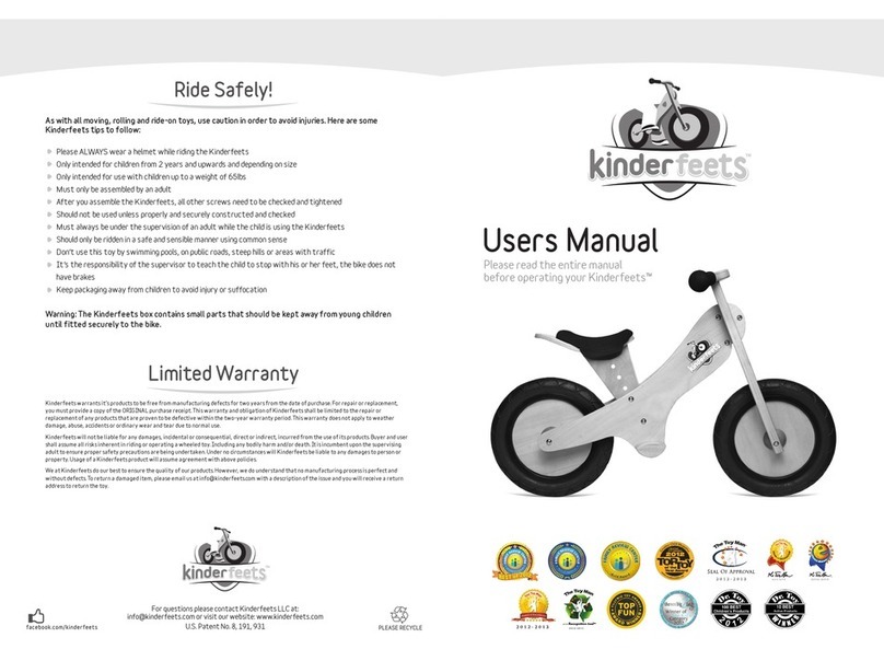 Kinderfeets ride-on toy user manual