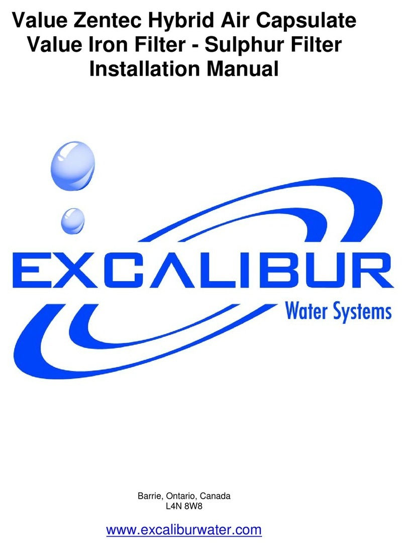 Excalibur Water Systems Value Zentec Hybrid Air Capsulate installation manual