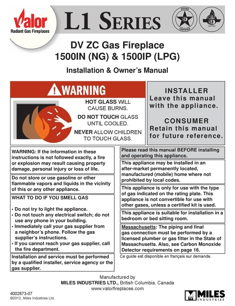 Valor 1500IN Operating instructions