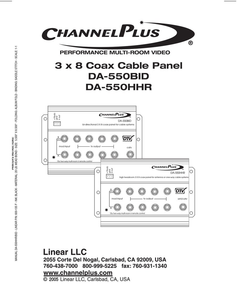 Channel Plus DA-550BID user guide
