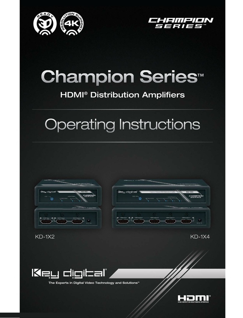 Key Digital Champion KD-1X2 operating instructions
