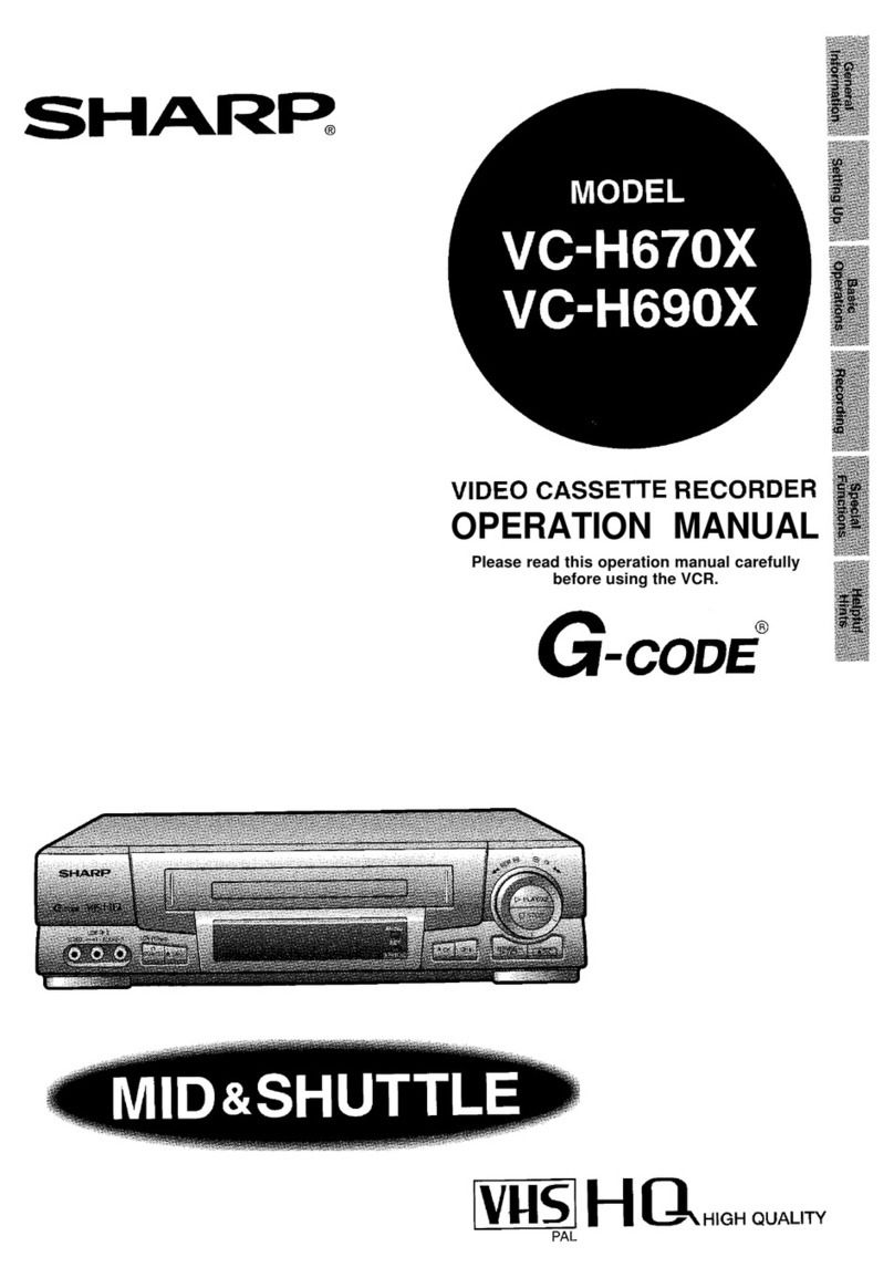 Sharp VC-H670X Operation manual